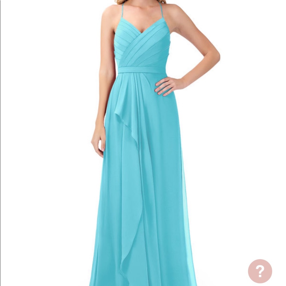 Azazie Bridesmaid dress, Dawn, Caribbean